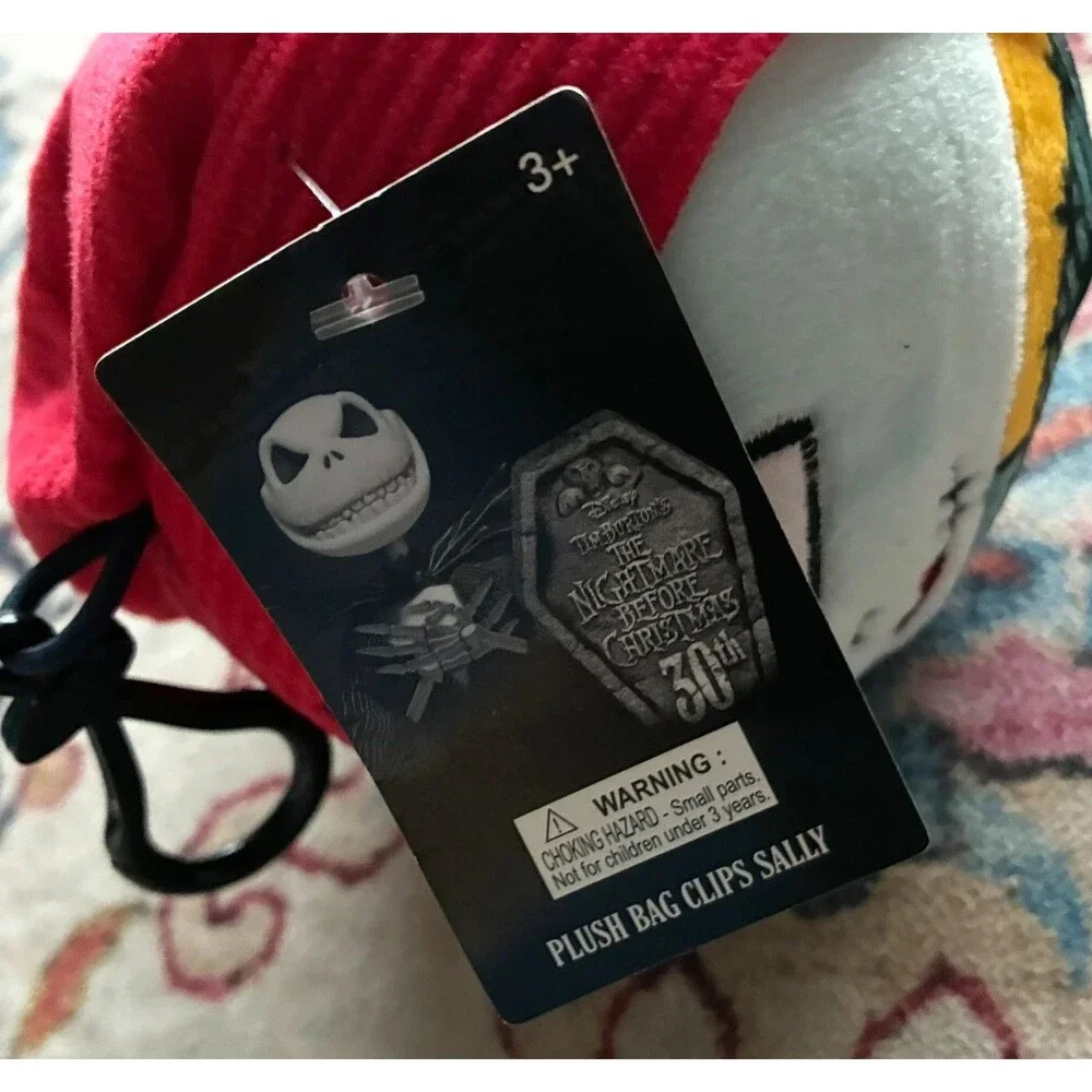 Nightmare Before Christmas Sally Plush Bag Clip Keychain 5” NEW